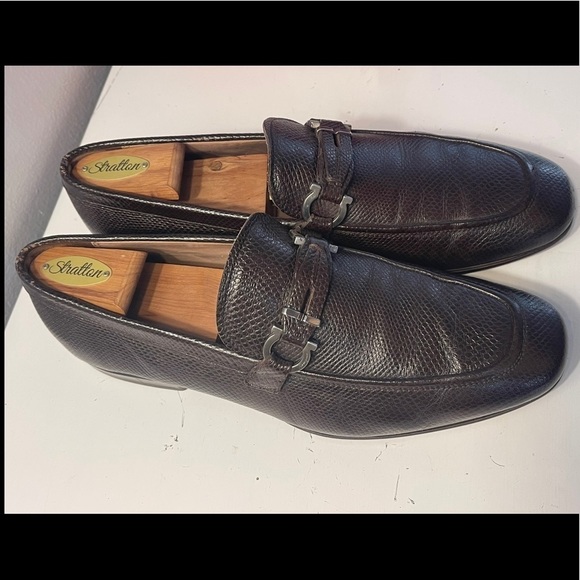 Salvatore Ferragamo Other - Salvatore Ferragamo Mens Slip On Loafer Dress Shoes Tucker Brown SZ 9 E